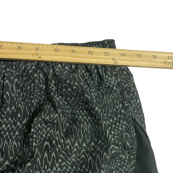 Nike Womens Athletic Shorts Small Black Print Tempo Dri Fit Lined Running Gym - Picture 9 of 12